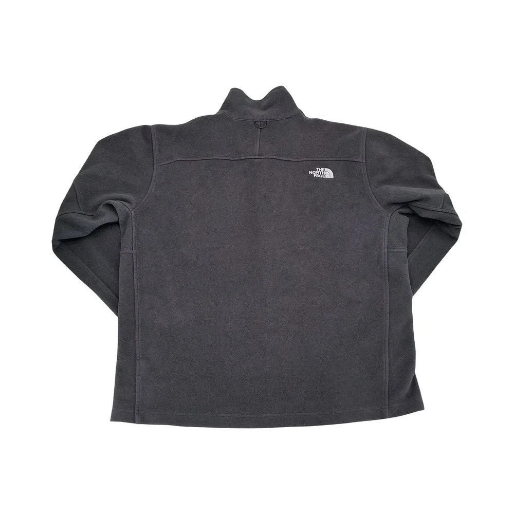 The North Face Fleece Jacket Mens XL Gray Full Zip Pockets Outdoor Hiking